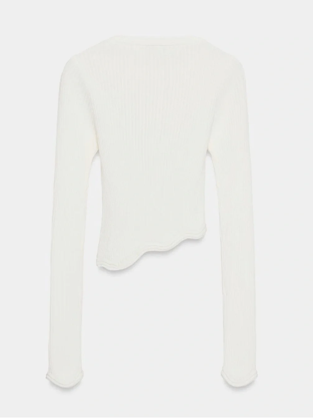 NWT Zara asymmetric rib knit top